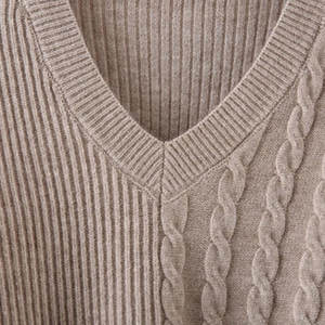 Ropa de mujer personalizada para mujer, suéter en blanco y conjunto de punto inferior, conjunto de punto de alta calidad para mujer - Product Image 5