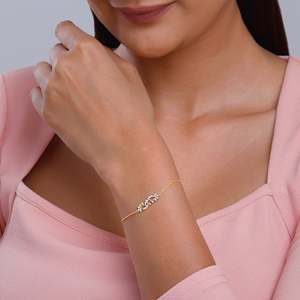 สร้อยข้อมือเพชรเส้นใหญ่ประดับทองวิบวับสำหรับห้องปฏิบัติการ - Product Image 2