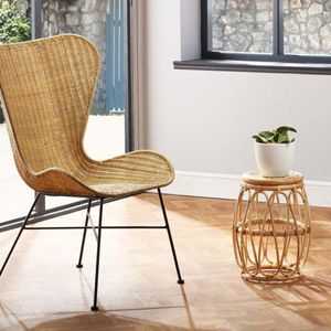 Modern Minimalist round Coffee <b>Table</b> Multi-Purpose Corner <b>Table</b> with Natural <b>Rattan</b> Woven Design Home Decor Dining Living Room - Product Image 6