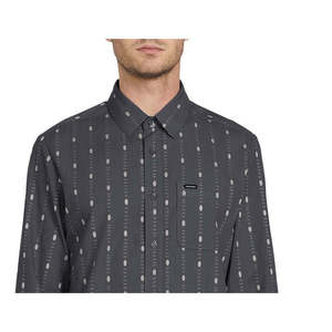 Camicia Casual da Uomo Volcom con Stampa Bonga, 100% Cotone Popeline Antipiega Stile Western, Taglie dalla L alla 6XL per l'Autunno - Product Image 2