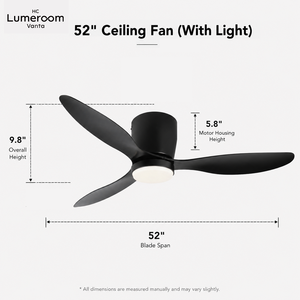 Ventilateur de plafond intelligent avec lumière, encastré, LED, avec télécommande, contrôle WIFI et application Alexa, profil bas, en stock aux États-Unis - Product Image 4