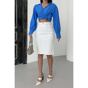 กางเกงยีนส์ทรงดินสอสำหรับเด็กผู้ชาย Orta Boy Kot Etek - Product Image 3