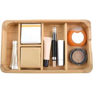 Spirella Rectangular Bamboo <b>Mirror</b> and Jewelry <b>Box</b> ALAIS - Product Image 3