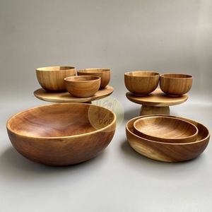 Hot Selling Handmade Acacia Wood <b>Soup</b> <b>Bowl</b> Customized Technique for Dinners and Salads Small Size - Product Image 6