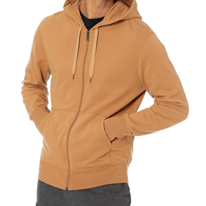 Best Selling Heavyweight Zipper Hoodie New Fashion Solid Color Polyester Cotton Hooded Collar Winter Wear Season Hoodies Men - Product Image 2