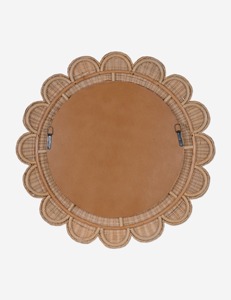 Hot Sale Round <b>Rattan</b> Wall Mirror Rustic Design Handwoven Wicker <b>Frame</b> Natural Boho For Wall Home Living Room Entry Way Decor - Product Image 5