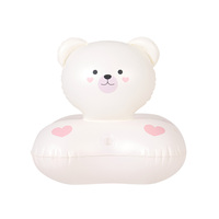 WINIZ Piscine gonflable moderne d'été pour animaux de compagnie (WZ-BP) – Plateforme flottante durable pour chiens en PVC 0,30 mm à flottabilité stable 730x940mm