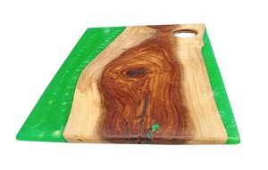 Planche à découper en résine époxy colorée, planche de cuisine décorative et présentoir à charcuterie économique pour la découpe du bois et de la résine - Product Image 5