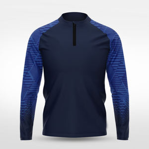 Camiseta Deportiva Transpirable Reversible con Cierre de Cremallera de Cuarto, Ropa Deportiva Personalizada para Equipos, Ligera, de Secado Rápido, 100% - Product Image 3