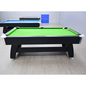Table de billard de luxe en feutre vert de 7 pieds avec retour automatique des billes, cadre en bois personnalisable pour usage domestique et commercial en intérieur - Product Image 2