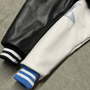 แจ็คเก็ตเบสบอลแบบลำลองดีไซน์ใหม่ปี 2025 สำหรับผู้ชาย ผลิตตามสั่ง น้ำหนักเบา ดีไซน์โดดเด่น แจ็คเก็ตวาร์ซิตี้สำหรับผู้ชาย - Product Image 4