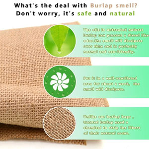 Nouvel arrivage de sacs cadeau sac de jute en grains de café pochette en jute Nature toile de jute tissu sac de jute sacs fourre-tout à provisions - Product Image 5