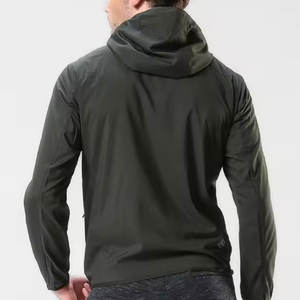 <b>Men</b> Outdoor <b>Jacket</b> Water Resistant Quick Dry Thin Skin Windbreaker Hooded Breathable <b>Jackets</b> Reflective Casual - Product Image 2