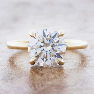 Solitaire Lab Grown Diamond <b>Ring</b> Fine Jewelry <b>18K</b> <b>Gold</b> Emerald Cut Diamond <b>Ring</b> High Quality <b>Ring</b> For Women <b>Men</b> - Product Image 5