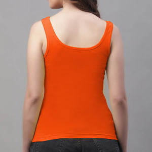 เสื้อกล้ามผ้าคอตตอน/ใยไผ่สำหรับผู้หญิงเสื้อแขนกุดพิมพ์โลโก้ออกแบบได้ตามต้องการดีไซน์ใหม่ล่าสุด2025 - Product Image 4