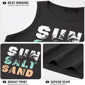 High Quality Men's Sleeveless Athletic Shirts Custom <b>Running</b> <b>Singlet</b> Sublimation High Tank Tops Knitted Men's Athletic Wear - Product Image 6