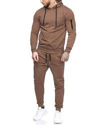 Conjunto Deportivo de 2 Piezas de Alta Calidad para Hombre, para Entrenamiento de Invierno, Fitness, Gimnasio, 100% Algodón, Forro Polar Antibacteriano - Product Image 3