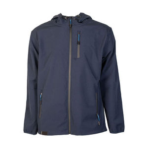 Chaqueta con Capucha de Softshell para Hombre, Recubierta, de Venta Caliente, Informal, para Invierno, Ropa de Calle, Transpirable, con Logotipo Frontal Sólido - Product Image 1