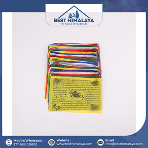 คอลเลกชันล่าสุดพุทธสวดมนต์ธงพุทธศาสนาทิเบตสวดมนต์ธงทำในประเทศเนปาลในราคาที่ดี - Product Image 6