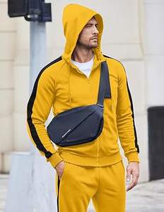 Survêtement de course pour homme, vêtements de sport décontractés, entraînement, sweat-shirt à fermeture éclair intégrale - Product Image 2