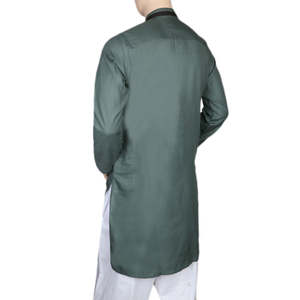 Mashriq Fancy <b>Kurta</b> <b>For</b> <b>Men</b> - Green - Product Image 4