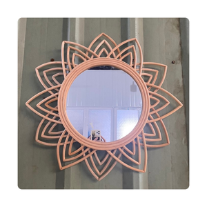 Espejo de mimbre hecho a mano de Vietnam | Home Spa decor and Gifting - Product Image 3