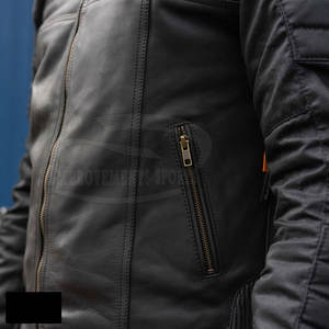 Chaqueta de motocicleta de cuero genuino de MOQ bajo Diseñe sus propias chaquetas de cuero de motocicleta de producto - Product Image 6