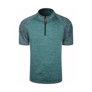 Polos de media cremallera de alta calidad para hombre, cómodos polos de algodón de talla grande, diseño elegante, transpirable y de secado rápido, Polo en contraste - Product Image 2