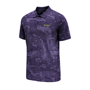 T-shirts de sport de performance solide pour hommes avec design sublimé et tissu en jersey tricoté avec logo brodé. - Product Image 3