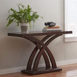 Table console en bois rustique étroite avec étagères et tiroirs, parfaite pour les entrées de petits couloirs et les intérieurs de ferme - Product Image 2