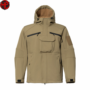 Nueva chaqueta impermeable de poliéster suave para exteriores, senderismo, viajes, montaña, chaquetas tácticas con múltiples bolsillos para hombres - Product Image 2