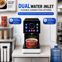 Machine de cuisson automatique de nouilles instantanées commerciale, distributeur d'eau chaude en libre-service avec écran tactile