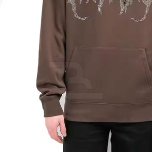 Service OEM, best-sellers, design haut de gamme, sweats à capuche pour hommes avec strass, basiques, légers et confortables - Product Image 6