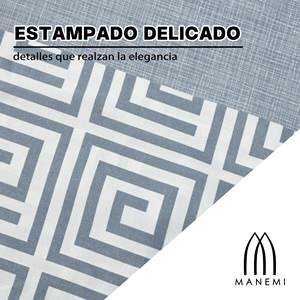 Juego de Funda Nórdica con Cierre y Funda de Almohada, 100% Poliéster Tejido, Diseño Geométrico Moderno, Suave y Transpirable para un Sueño Reparador en Casa - Product Image 5