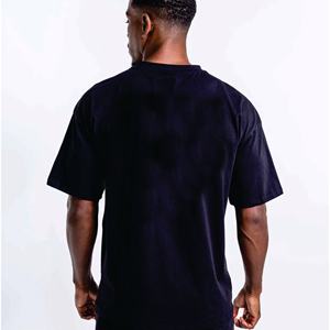 T-shirts solides à manches courtes et à col en O pour hommes T-shirts respirants en coton grand et grand confort - Product Image 5