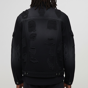 Chaqueta Vaquera Unisex Extra Grande |   Ropa de Calle Informal de Invierno a la Moda |   2025 Gran Venta, Logotipo Personalizado Disponible, Premium 100% Algodón - Product Image 5