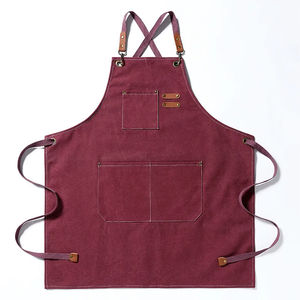 Custom Waterproof Oil-proof 100% Cotton Canvas <b>Cooking</b> Kitchen <b>Aprons</b> for Men Women - Product Image 5