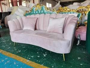 เหมือนฝันขายดีเฟอร์นิเจอร์โรงแรมสำหรับงานแต่งงานของตกแต่งบ้านเจ้าสาวและเจ้าบ่าวโซฟางานแต่งงานเก้าอี้งานปาร์ตี้ชุดโซฟากำมะหยี่สีขาว - Product Image 5