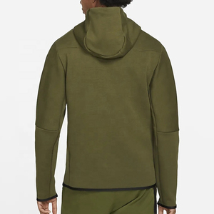 Vente en gros de sweat à capuche surdimensionné unisexe personnalisé en coton respirant pour hommes, logo brodé teint en couleur unie, mode hivernale grande taille - Product Image 6
