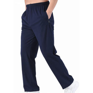 Pantalon de jogging en toile pour hommes, avec logo personnalisé, style décontracté, polaire, pantalon de survêtement de sport léger, mi-léger - Product Image 3