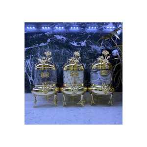 ชุดกระปุกทองเหลืองสีทองสไตล์ญี่ปุ่นสุดหรูขวดและขวดโหล3ใบ - Product Image 1