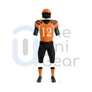 Maillot de football américain de conception personnalisée le plus vendu dernière conception uniforme de football américain t-shirt et pantalon de sport Style d'équipe - Product Image 5