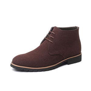 Botas Formales de Tobillo para Hombre, 1 Par, Transpirables, con Diseño Sólido y Tacón Plano - Product Image 1