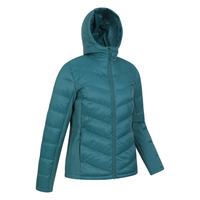 Veste d'hiver matelassée coupe-vent en polyester/coton à motif géométrique, col montant, logo, chaude