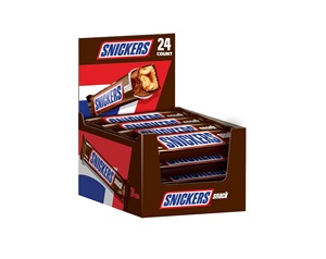 Barre chocolatée au lait SNICKERS, 0,76 oz, lot de 24 - Product Image 1
