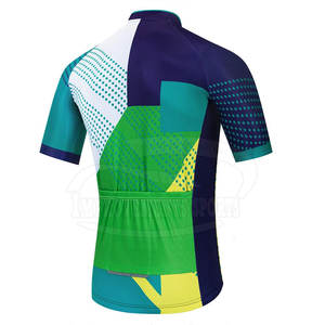 Maillot de course imprimé personnalisé pour adulte respirant 100% Polyester Logo avant cyclisme en stock - Product Image 2