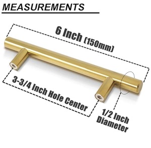 Luxurious drawer cabinet center bar <b>pull</b> <b>handle</b> for home kitchen office furniture hardware <b>door</b> drawer wardrobe cabinet <b>handle</b> - Product Image 4