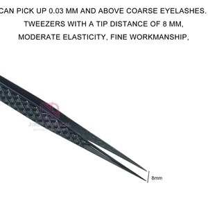 Pinzas para Pestañas de Acero Inoxidable de Alta Calidad Hechas a Medida, Modelo JI-2022, Reutilizables, Servicio OEM al por Mayor para Salones de Belleza - Product Image 3