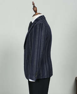 เสื้อฮู้ดผู้ชายแบบลำลองมีฮู้ดสำหรับผู้ชายผ้าโพลีเอสเตอร์/ ผ้าฝ้ายสีพื้นแบบวินเทจ - Product Image 3