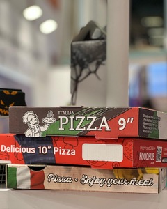 Grosir kotak Pizza bergelombang dari Turki desain kustom dicetak produsen dan pemasok terbaik